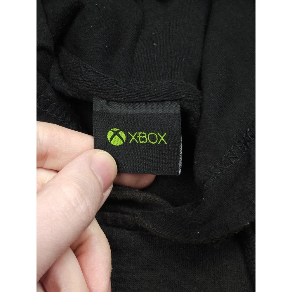 X-Box Gaming Hoodie Men's Medium Black Graphic 20th Anniversary Faded Ripple - Picture 6 of 10
